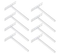 SAYAYO Floating Shelf Bracket White Hidden Shelf Brackets, 150MM/6-Inch