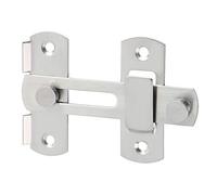Sayayo Gate Lock Door Latch 180° Small Gate Bolt Sliding Door Lock for Wooden Gates Internal Door Garden, Stainless Steel Brushed Nickel, 2MM Thickness