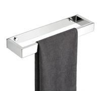 SAYAYO Hand Towel Holder Wall Mounted 30CM Chrome Towel Rail Bathroom Towel Ring, Self Adhesive & Screw-in, SUS304 Stainless Steel