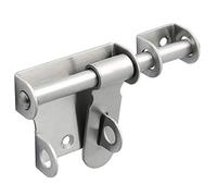 Sayayo Heavy Duty Gate Latch - Stainless Steel Brushed Finished, Sliding Bolt Lock for Wooden Gates, Outdoor Garden Shed Locks, EMS320U