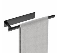 SAYAYO Self Adhesive Towel Rail, Black Hand Towel Holder 30CM