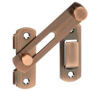 Sayayo Thicker Gate Lock Door Latch Small Gate Bolt Sliding Door Lock for Wooden Gates Internal Door Garden Stainless Steel Red Bronze, 180° 2.5MM Thickness
