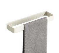 SAYAYO Towel Rail Self Adhesive 30CM Hand Towel Holder Wall Mounted Stick on Towel Ring Aluminium Heavy Duty No Drilling for Bathroom Kitchen, Cream White