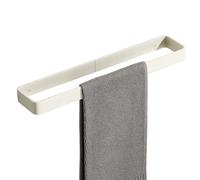 SAYAYO Towel Rail Wall Mounted 40CM Self Adhesive Towel Holder Heavy Duty Stick on Hand Towel Ring No Drilling for Bathroom Kitchen, Cream White