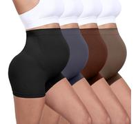 SAYCELI Seamless Maternity Shapewear, Belly Support Pregnancy Underwear for Maternity Photography and Baby Shower Dresses, 4-pk Basics, XXL