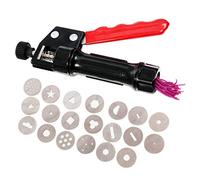 Saycker Clay Extruder Hand-held Soft Clay Mud Squeezer,Decorating Tool Portable DIY Craft Fondant Cake Polymer Clay Extruder Easy Clean(Size:22 x 2.3cm)