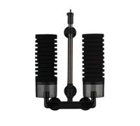 Saycker Double Sponge Filter for Aquarium, Aquarium Filter, Replaceable Double Sponge Filter for Freshwater and Salt Water Fish Tank (Colour: Black)