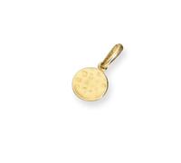 Sayers London 9ct Gold Hammered Finish Round Charm