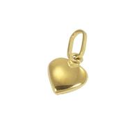 Sayers London 9ct Yellow Gold Hollow Tiny Puffed Heart Charm