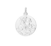 Sayers London Sterling Silver Large Round St George Medal