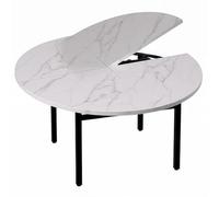 SAYEYBU 120cm-180cm Diameter 4-Fold Foldable Round Table Top Extender, Round Replace Tabletop for Dining/End Table, Large Folding Table Tops Wood Round, No Legs,B,150cm