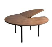 SAYEYBU 120cm-180cm Diameter 4-Fold Foldable Round Table Top Extender, Round Replace Tabletop for Dining/End Table, Large Folding Table Tops Wood Round, No Legs,A,150cm