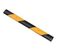 SAYEYBU 2 Pack Rubber Speed Bumps, Heavy Duty Speed Bumps for Driveway, Dual Channel Cable Protection, Easy Installation, for Parking Lots, Schools, Warehouses,2pcs,01