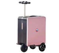 SAYEYBU 20IN Rideable Suitcase, Electric Luggage for Adults, Smart Rideable Suitcase Scooter with TSA Lock, 24L PC Hardshell Carry-On Luggage, for Air Travel, Airports & Business Trips,Pink