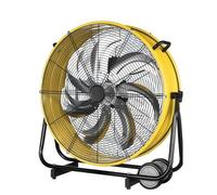 SAYEYBU 24" Commercial Metal Drum Fan, Heavy Duty Metal Industrial Fans, 3 Speed High Velocity, Standing Fans for Workshops, Factory and Basement,24in