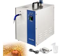 SAYEYBU 2L Jewelry Cleaner Steam Cleaning Machine, with Heater, for Coins, Small Metal Parts, Record,Circuit Board, Daily Necessaries, Lab Tools,Silver