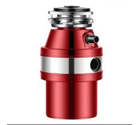 SAYEYBU 3/4 HP Kitchen Garbage Disposal, Household Food Waste Disposer, 560W Low Noise Waste Disposer, 1800-3400r/m Stainless Steel Shredder for Fruit, Vegetable, Bone,Red