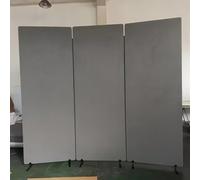 SAYEYBU 3 Panel Office Room Privacy Protect Space Divider, Portable Partition, Wall Folding Cubicle Indoor Freestanding Acoustic Partition Temporary for Office Room,02,160 * 2 panels