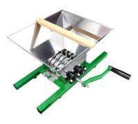 SAYEYBU 7L Manual Fruit and Apple Crusher, Stainless Steel Pulper Scratter, Portable Juicer Grinder for Home Brewing, Cider Pressing and Wine Making,7L