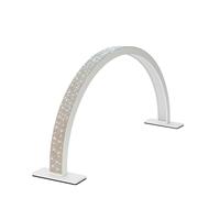 SAYEYBU Adjustable Half Moon Light for Nail Desk, Sparkling Led Light for Nails, Perfect Led Manicure Desk Lamp, Tattoo Light, Lash Tech Light, Manicure Light Led,white + diamond