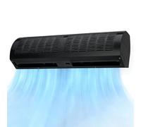 SAYEYBU Air Curtain, Fly Fans for Doors, Air Curtains for Doors Commercial 2 Speeds Uncooled Unheated Super Power, Wall-Mounted Air Curtain, Commercial Indoor Household,Black,Button90CM