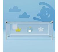 SAYEYBU Baby Bed Rail, Height Adjustable Vertical Lift Baby Bed Guards, Fold Down Safety Bed Rail, Straight Lift Bed Guardrail, Bedroom Accessory For Boys And Girls,01,190cm