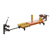 SAYEYBU Back Stretch Bench with Cervical Traction, Tension Relief, Back Decompression, Up to 287 lbs Weight Capacity, Adjustable Length from 55 to 73 inches,Orange