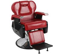 SAYEYBU Barber Salon Chair Barbershop, Vintage Styling Salon Chair All Purpose Hydraulic, Recliner 360° Swivel Professional Hair Cutting Chairs Shampoo Equipment for Salon Beauty,Red