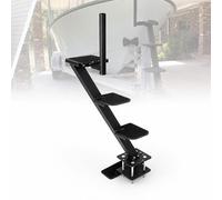 SAYEYBU Boat Trailer Steps with Grab Handle, Heavy-Duty Steel Trailer Tongue Steps, 2/3-Step Non-Slip Boarding Ladder, 450lb Capacity for Deep V Boats, Bass Boats & Marine Trailers,3 STEP