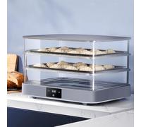 SAYEYBU Bread Dough Proofer Machine, 40L Electric Removable Box with Adjustable 20~45°C Temperature and 1min-24h Timing, Automatic Humidity Control, Fermentation Evenly, for Home,Grey