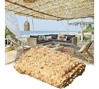 SAYEYBU Camouflage Netting, Shade Net, Military Reinforced Camo Netting, Garden Pergola Sunscreen Camouflage, Net, Camping, Hunting, Decoration,Sand,2x4m