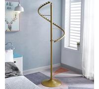 SAYEYBU Clothes Rail, Spiral Rotating Clothing Rack, 38 Ball Heavy Duty Garment Rack, Modern Freestanding Coat Rack, For Bedrooms, Clothing Shops, Et Dortoirs,Gold