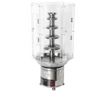 SAYEYBU Commercial Chocolate Fountain Machine Clear Acrylic Dust Cover, 4/5/6/7 Tiers Chocolate Waterfall Machine Cover, Chocolate Fountain Cover for Party Wedding Buffet Equipment,6 Tiers