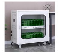 SAYEYBU Computer Charging Station Cabinet, Usb Charging Cart Locker with Wheels & Combination Lock, Portable, Compatible with Tablets, Individual Partition Slots,White,50 Slots