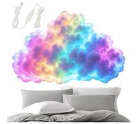 SAYEYBU DIY USB-Powered Thundercloud Led Light Decor, 3D Thundercloud Night Light, Multicolor Cloud Lights for Ceiling, Clouds Lamp for Ceiling Bedroom Ambiance Office Party,A,500cm