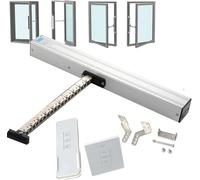 SAYEYBU Electric Chain Window Opener, with Remote Control And Switch, 24V Automatic Window Opener, Stroke 300Mm -800Mm, for Skylight Window Greenhouse And Roof Vent,Silver,400mm