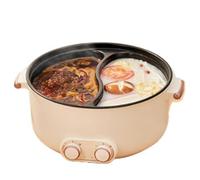 SAYEYBU Electric Hot Pot with Non Stick Pot, Multifunctional Household 5/6 Liter Integrated Hot Pot, Large Capacity, Anti Dry Burn Protection for Busy People and Family Dining,5L