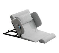 SAYEYBU Electric Lifting Backrest, with 2-80° Lifting Angle & Folding Rails, 661.39lbs Capacity, Adjustable Lift Back Rest for Bed Sitting, for Pregnant Women Elderly,Grey,Short+handrail