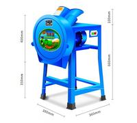 SAYEYBU Feed Pellet Machine, Electric Cattle and Sheep Small Grass Cutters, Stainless Steel 8-Knife Design, 250-400 KG/H Production Capacity,Black