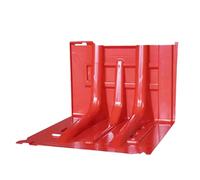SAYEYBU Flood Protection Board, Reusable L Shaped Water Barrier, Flood Prevention Barriers Reusable, Easy Deployable System for Flood Control Inundation Protection,Red,27 pcs