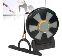 SAYEYBU Flywheel Trainer, Wall-mounted Eccentric Flywheel Training Equipment with Non-Slip Grip, Roulette Design, Adjustable Cable Crossover Trainer,A