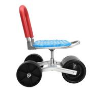 SAYEYBU Garden Rolling Cart with Seat, Outdoor Garden Stool Scooter Rolling Work Seat, Adjustable Height Gardening Work Stools 360° Swivel for Home Agricultural Lawn Yard Planting,Blue