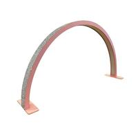 SAYEYBU Half Moon Light for Nail Desk 29 Inches, 3 Color Temperature Adjustable and Dimmable for Beauty Salon Eyelash Desk Lamp, Manicure Nail Art Fill Light,pink + diamond