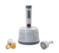 SAYEYBU Handheld Electromagnetic Induction Sealer, Aluminium Foil Cap Sealing Machine, Microcomputer Control with Power & Time Adjustment, for Plastic Glass Bottles Caps,White