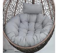 SAYEYBU Hanging Egg Chair Cushion Only, Round Swing Chair Cushion Replacement, Thick Large Hanging Hammock Chair Seat Cushion, Washable Papasan Cushion, Rattan Chair Pads,G,105cm