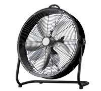SAYEYBU Industrial Drum Fan, High Velocity Floor Fan with Copper Motor, 3 Speeds, Aluminium Blades & Safety Grille, Air Circulator for Warehouse Garage Workshop Factory, Commercial Users,Black,16in