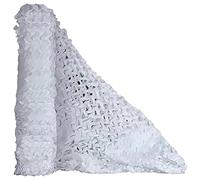 SAYEYBU Insulation Net, Roll Camouflage Tarpaulin, Camping Ghillie Netting, Woodland Camo Netting, for Camping Shooting, Factory Shelter, Canopy Cover,White,5x6m