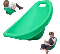 SAYEYBU Kids Plastic Chairs, Floor Seat with Back Support, Portable Autism Sensory Rocking Chair, for Indoor & Outdoor Gaming, Reading, Playroom, School, Classroom,Green,2 PCS