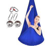 SAYEYBU Knot-Free Aerial Yoga Hammock, Aerial Pilates Silk Yoga, Swing Set Inversion Equipment, with Buckle/Extension Strap, for Yoga Inversion, Starter Hardware Kit,4,4 * 2.8M