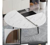 SAYEYBU Large Round Foldable Table Top, Portable Dining Table Extender Top, No Legs, for Round/Square Table, High Load Capacity, for Family Gatherings and Restaurant Dinners,B,150cm